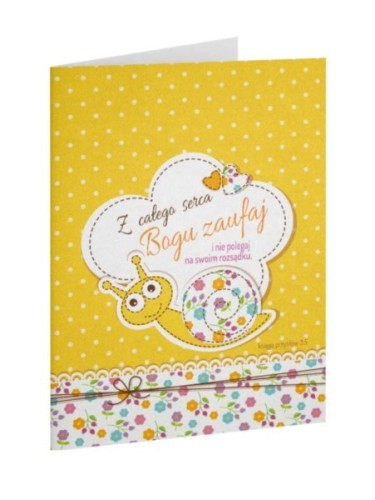 Kartka okolicznościowa - Z całego serca Bogu zaufaj