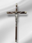 Krzyż drewniany z wizerunkiem Chrystusa 30 cm