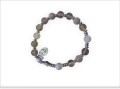 Różaniec bransoletka z agatów szarych-3