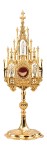 Monstrancja neogotycka złocona – wysokość 40 cm SAD 30-652