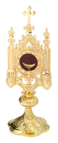 Monstrancja pozłacana – wysokość 38 cm SAD 10-537