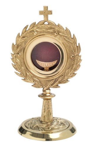 Monstrancja pozłacana – wysokość 27 cm  SAD 10-566