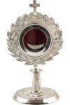 Monstrancja niklowana – wys. 27 cm SAD  32-566
