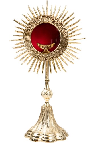 Monstrancja pozłacana – wys. 38 cm SAD 30-764