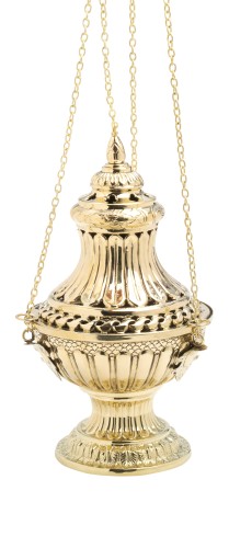 Kadzielnica liturgiczna mosiężna 30 cm