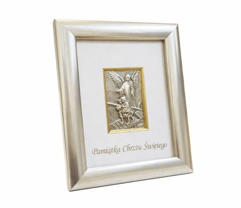 Obrazek srebrny Anioł Stróż