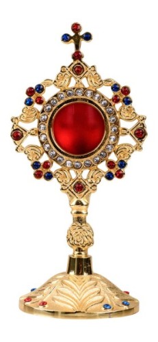 relikwiarz mosiężny