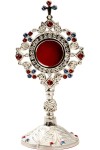 Relikwiarz liturgiczny niklowany 20 cm