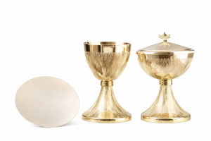 Zestaw naczyń liturgicznych 17 cm 