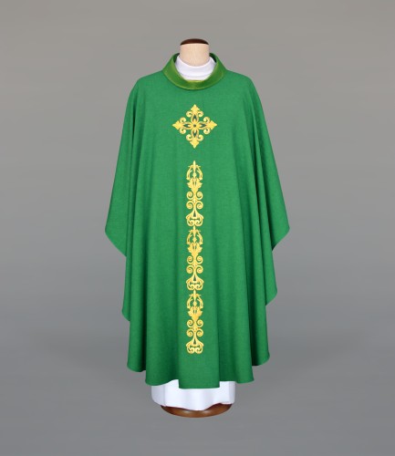 zielony ornat liturgiczny