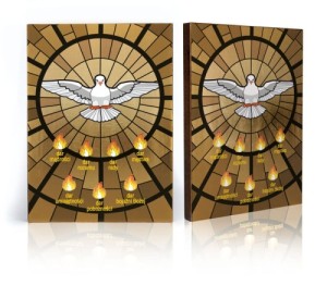 Ikona z certyfikatem - siedem darów Ducha Świętego