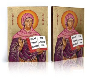 Ikona z certyfikatem - Święta Sylwia