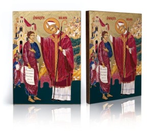 Ikona z certyfikatem - Święty Alan