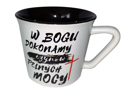 Ceramiczny kubek z kolorowym wnętrzem