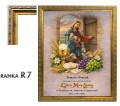 Obrazek komunijny w złotej ramce-2