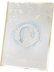 Karnet okolicznościowy na pamiątkę I Komunii Świętej