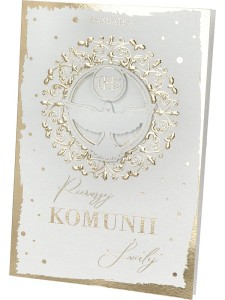 Religijna kartka okolicznościowa - I Komunia Św.