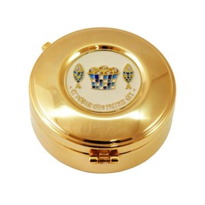 Hostiarka / cyborium złocone s/696-10