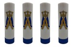 Zestaw świec liturgicznych - z aplikacją Maryjną