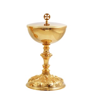 Puszka w stylu barokowym pozłacana s/754