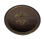 Patena kielichowa grawerowana z motywem baranka S-188