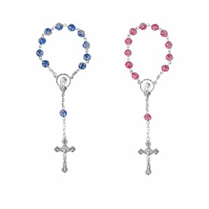 Dziesiątka różańca – plastikowa, zapinana, koraliki 8 mm