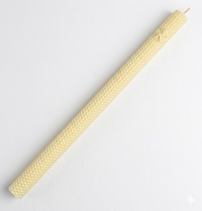 Świeca z wosku pszczelego KOMUNIA CHRZEST GROMNICA - Aniołek