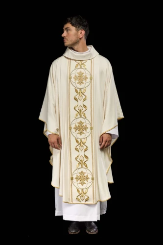 ornat z pasem ecru-1