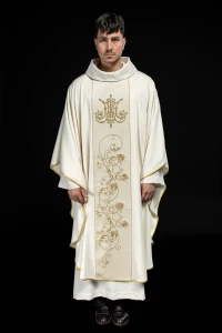 Ornat Maryjny z aksamitnym pasem