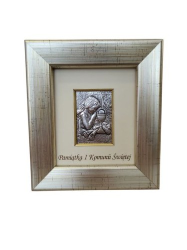 Obrazek srebro 925 Pamiątka Komunii-1