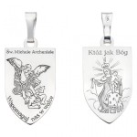 Medalik srebrny Ag 925 rodowany – Szkaplerz Św. Michała Archanioła