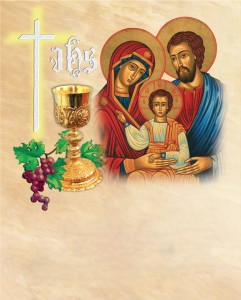 Pamiątka I Komunii Świętej – Święta Rodzina