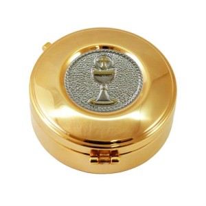 Pojemnik na hostię srebrny kielich 