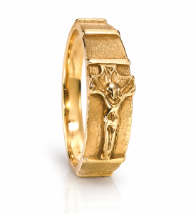 Złoty różaniec na palec próba 585 /Z6