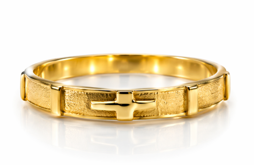 Złoty różaniec na palec - różaniec obrączka ze złota