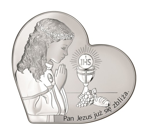 Obrazek pamiątka I Komunii Świętej dla dziewczynki