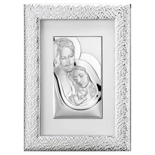 duży obraz ze srebra ze Świętą Rodziną