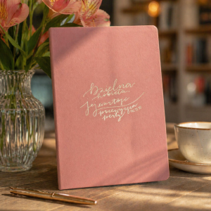 Notatnik ekoskóra „Dzielna kobieta – jej wartość przewyższa perły”