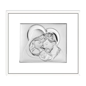 Obraz posrebrzany ze Świętą Rodziną 