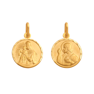 Złoty medalik Matka Boska Szkaplerzna 26851