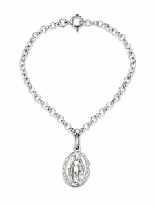 Bransoletka niewolnictwa Maryjnego ze srebra 