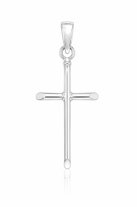 Krzyżyk prosty ze srebra próby 925 K156
