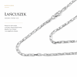 Łańcuszek 1,0 AD ankier diamentowany - różne długości