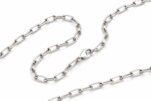 Łańcuszek srebrny ankier diamentowany 0.8 