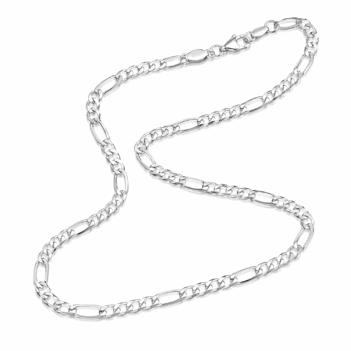 Łańcuszek ze srebra splot figaro diamentowane 1,0 FD