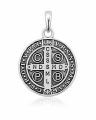 Medal Świętego Benedykta ze srebra oksydowanego M288-3