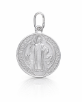 Medal ze srebra - Medalik św. Benedykta - trzy wielkości do wyboru