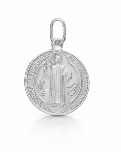Medal ze srebra - Medalik św. Benedykta - trzy wielkości do wyboru
