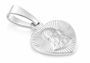 Medalik srebrny  Matka Boska Częstochowska