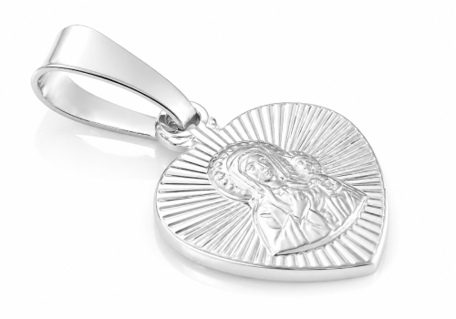 Medalik srebrny Matka Boska Częstochowska